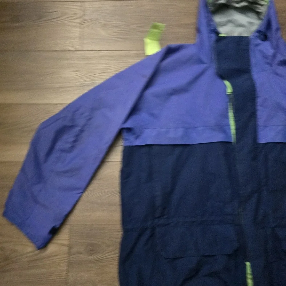 Vintage Nautica Competition XXL Jacket Blue Colorblock 90s Sailing Ski Snow